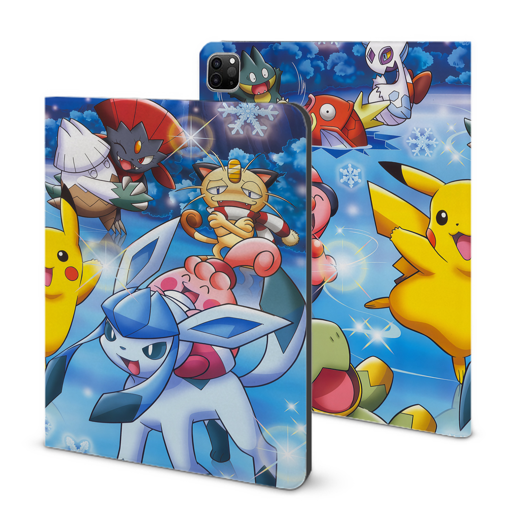 （画像用） ポケットモンスター Pokémon IPad ケース ブック型 PUレザー TPU 耐衝撃 軽量 薄型 ペン収納なし 全面保護 IPad 各モデル対応